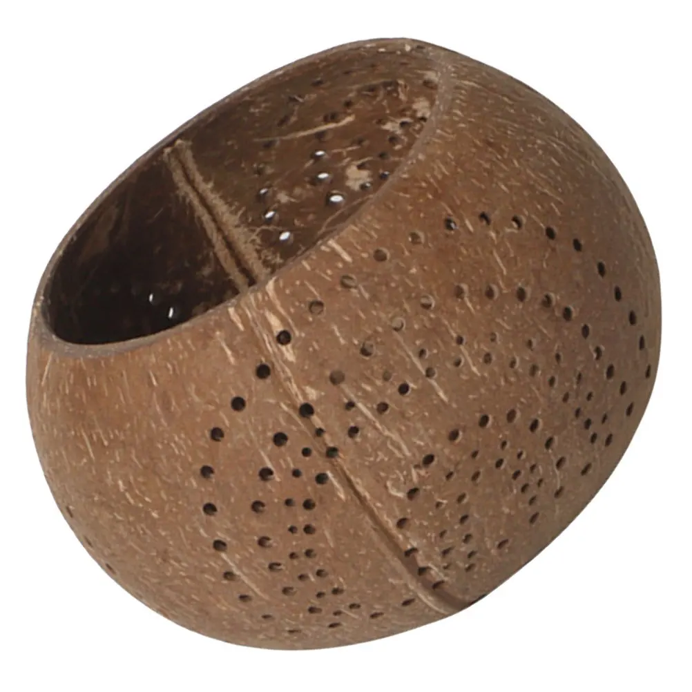 Tigela de salada de casca de coco exclusiva, tamanho grande, multiuso, tigela de servir alimentos, frutas, sobremesa, armazenamento de casca de coco