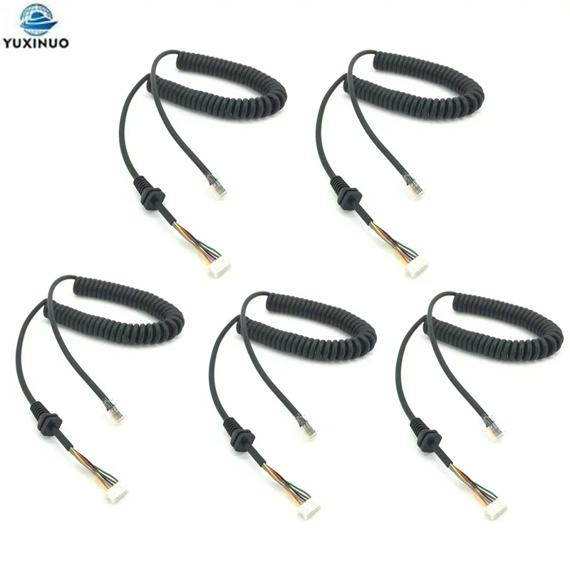 

5PCS MH-48 MH-42 Speaker Mic Cable for Yaesu Microphone FT-7800 8800 8900 Radio FT7800 FT8800 FT8900R