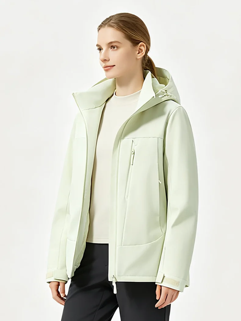 JNLN Damen Winter Thermomantel Wasserdicht Winddicht Warme Wattierte Jacken für Wandern, Camping, Skifahren, Klettern, Windbreaker – Detail 19