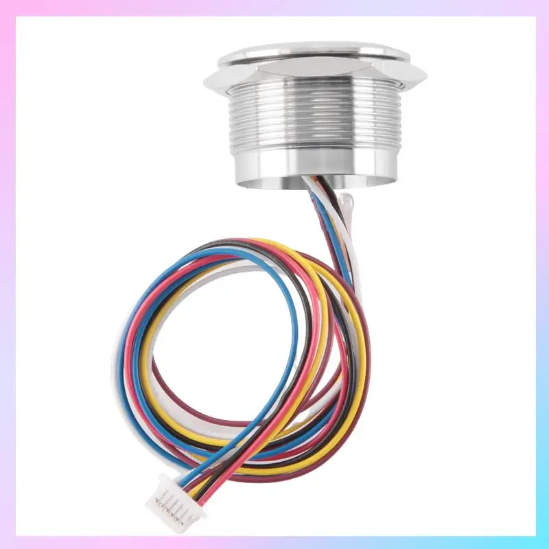 AB25-R503 Circular Round RGB Ring Indicator LED Control DC3.3V MX1.0-6Pin Capacitive Fingerprint Module Sensor Scanner