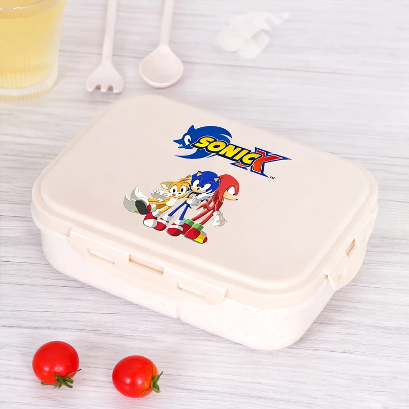 

Soniced Lunch Box Large Capacity Portable Anime Printed Insulated Box Family Gathering Outdoor Camping Bento Box Birthday Gift