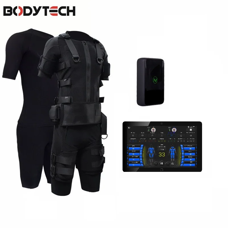 wireless electrostimulation vest help shape bodybuilding for workout fitness