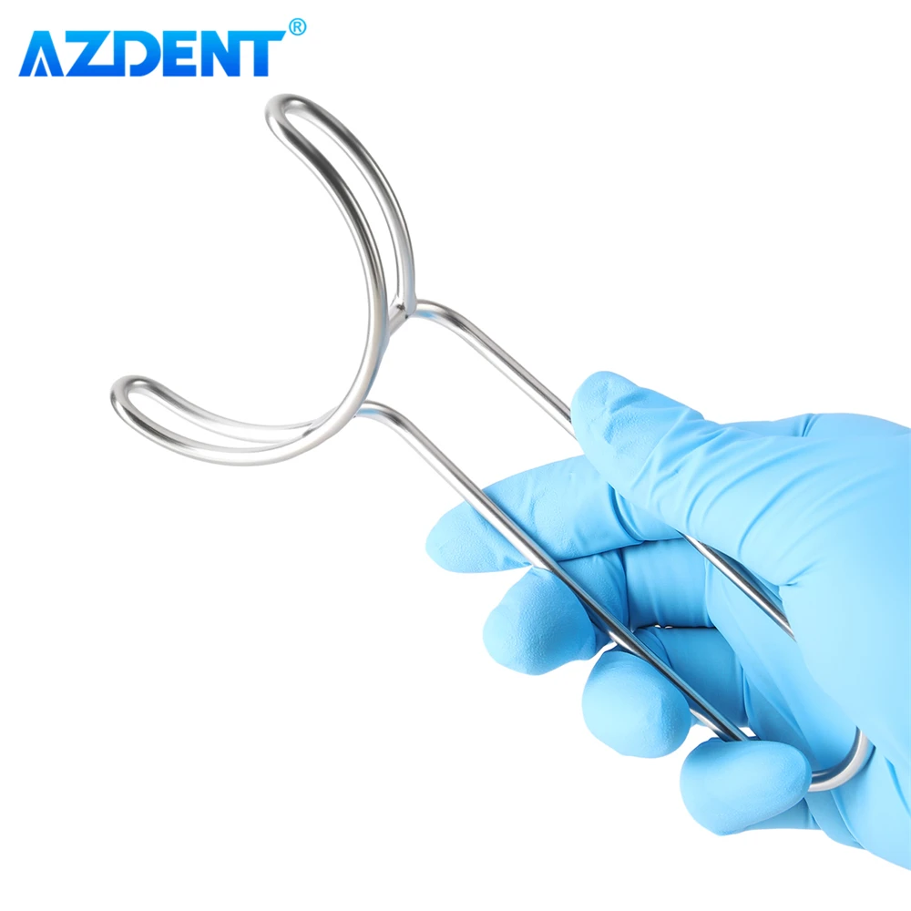 AZDENT الأسنان الشفاه ضام الفم توسيع داخل الفم الخد العلوي السفلي الشفاه ضام الفم فتاحات الفولاذ المقاوم للصدأ طب الأسنان أداة