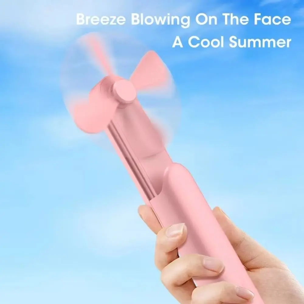 Compact Body Retractable Handheld Fan Flexible Design USB Charging USB Rechargeable Fan Quiet Operation Lightweight Quiet Fan