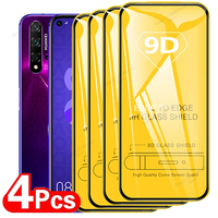4PCS 9D Screen Protector For Huawei Nova 5T 8 SE 7 6 SE 8i 7i 6 Protection Tempered Glass For Huawei P Smart Z 2019 2021 2020