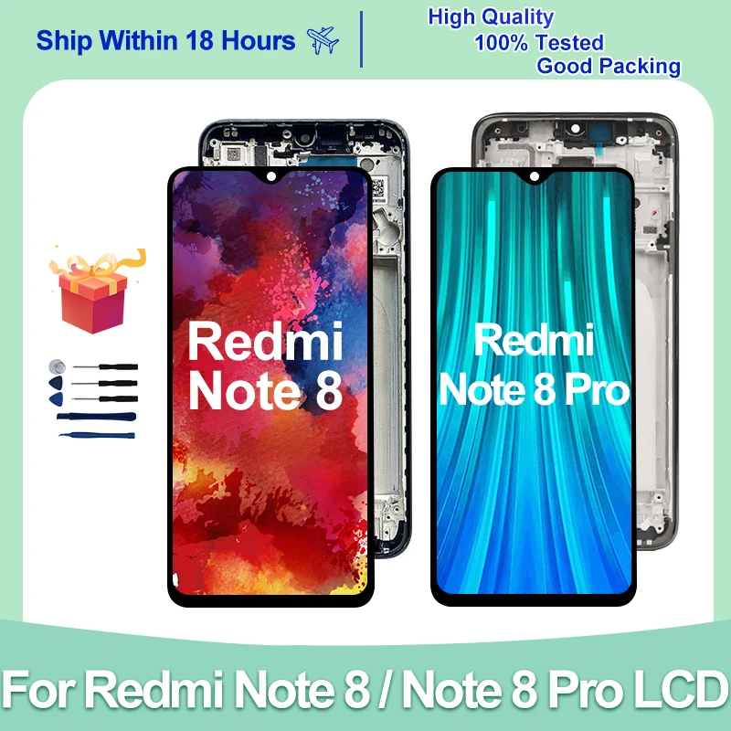 High Quality IPS Display For Xiaomi Redmi Note 8 LCD Display Touch Screen Digitizer For Redmi Note 8 PRO LCD Replacement Parts