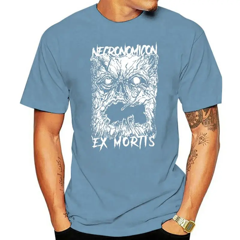 T-Shirt Cuc Necronomicon Ex Mortis Book Lovecraft Raimi Evil Dead Horror Movie Cotton Short Sleeve Tee Shirt