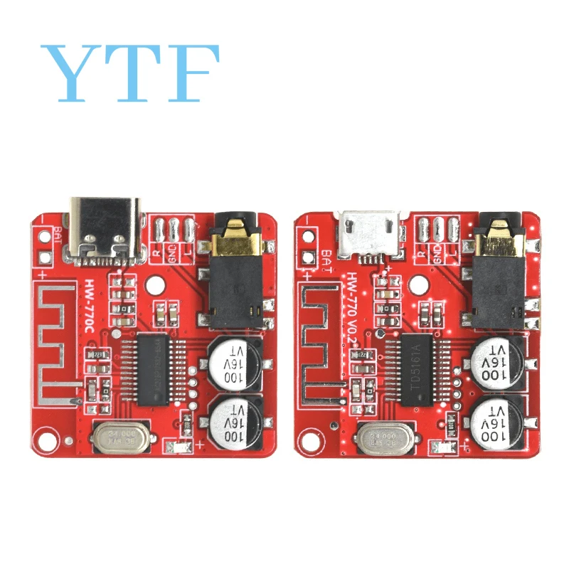 1-10pcs Micro TYPE-C VHM-314 Audio Receiver Board Bluetooth-compatible 4.1 Car Speaker MP3 Lossless Decoder Stereo Music Module