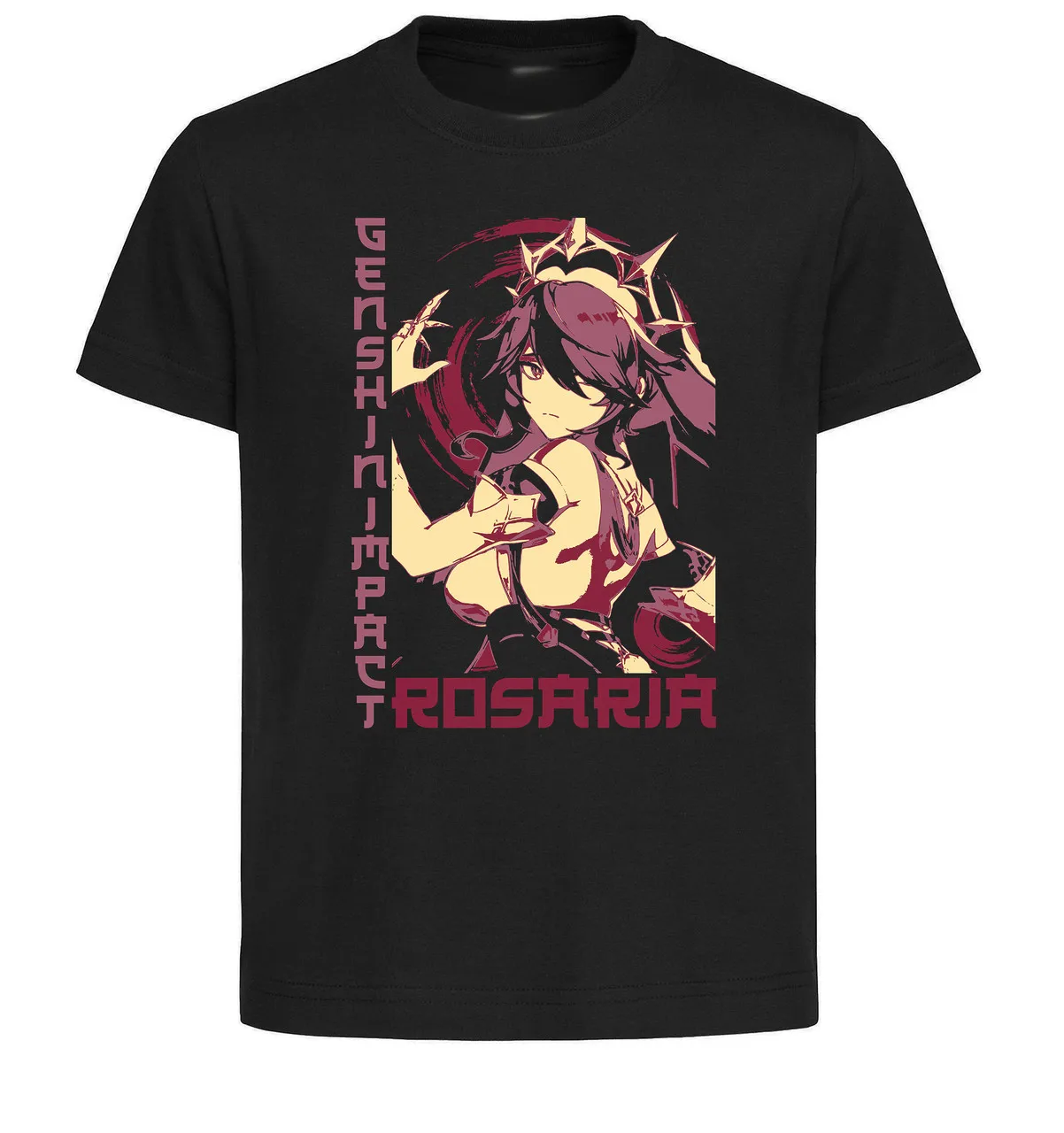 

T-Shirt Unisex Black Japanese Style Genshin Impact Rosaria