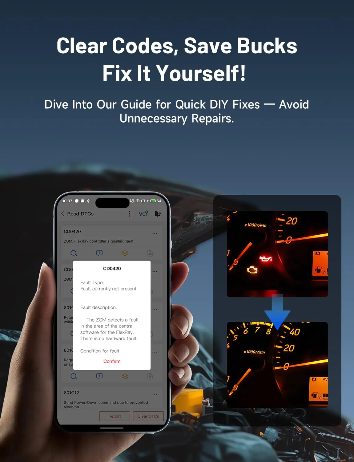 TOPDON TopScan Lite Bluetooth OBD2 Scanner: Bidirectional, All System, 8+ Resets, iOS/Android, 2026 Version, Wireless