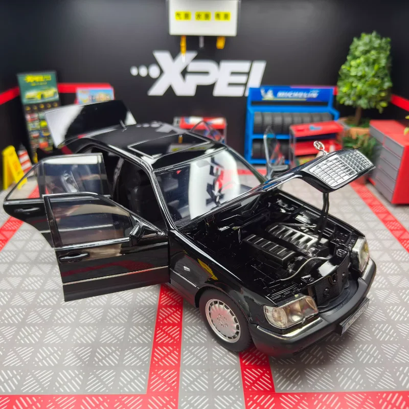 دييكاست 1:18 مقياس بنز S600 النمر رئيس المصنع الأصلي كامل الباب سبيكة سيارة نموذج تحصيل لعبة هدية تذكارية العرض