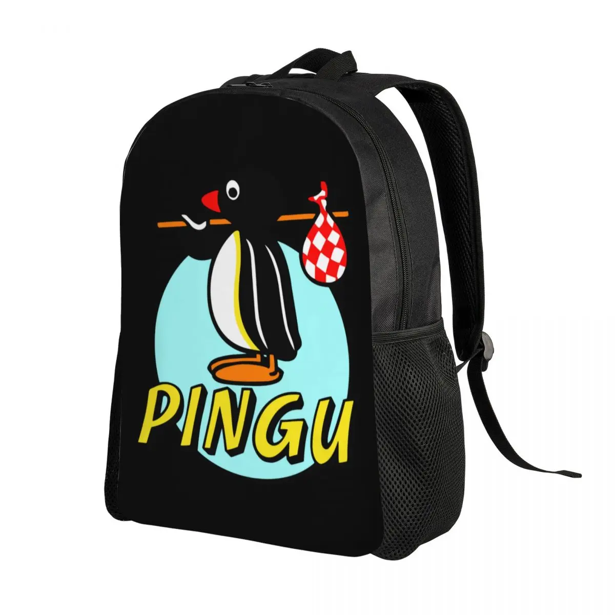 Penguin Animal Bird Backpack for Boys Girls Noot Noot Pingu College School Travel Bags Women Men Bookbag Fits 15 Inch Laptop