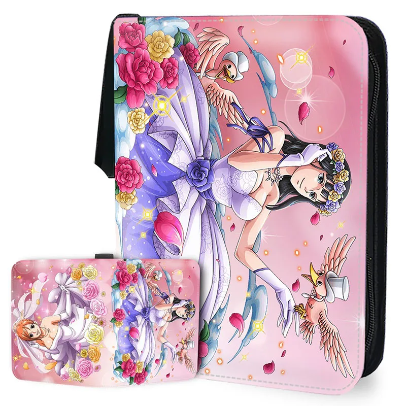 One Piece Card Album Book Folder 400pcs/900pcs Anime Playing Trading Game Card Collection Portable Case Zipper Binder Holder