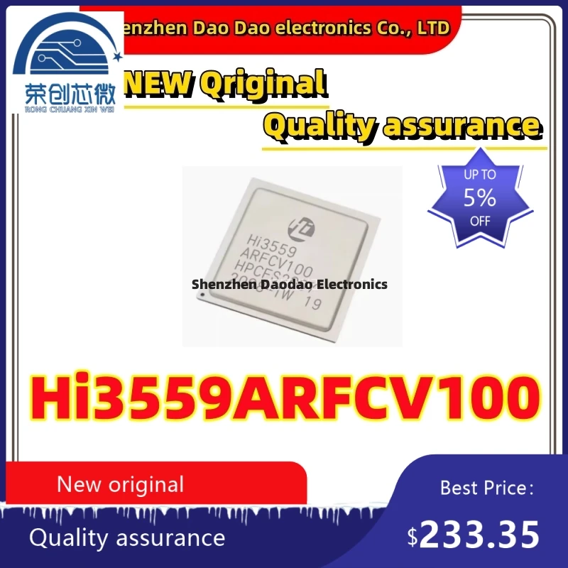 

HI3559ARFCV100 AI/VR/AR panoramic video monitor chip IC BGA-735