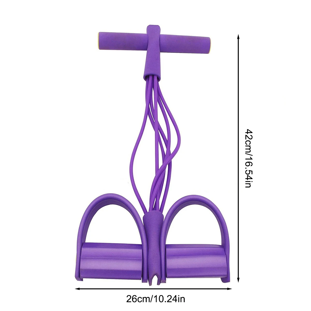 6-Tube Yoga exercise band Pedal Puller Band Elastic Pull Rope Flexipull weerstandstrainer Resistance Bands For Abdomen Waist Arm image 6