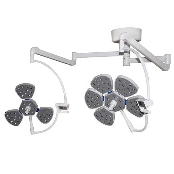 Hospital Medical Operation Room Ceiling type LED flower 5 pears or 3 pearls shadowless Double Dome Surgical Operating Light