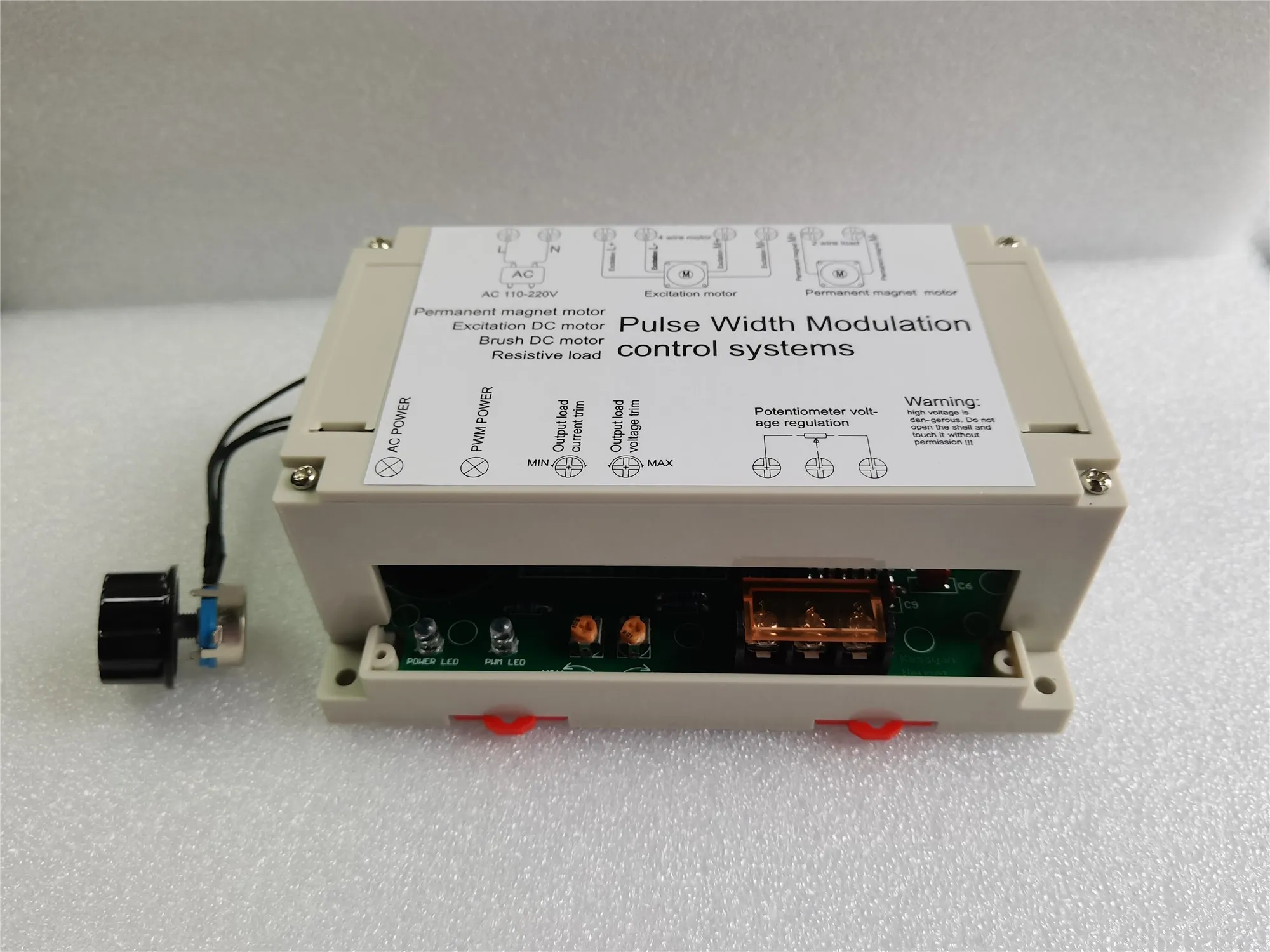 

High Power Dc Motor Governor 220V110V PWM Permanent Magnet Motor Brush Drive Control System