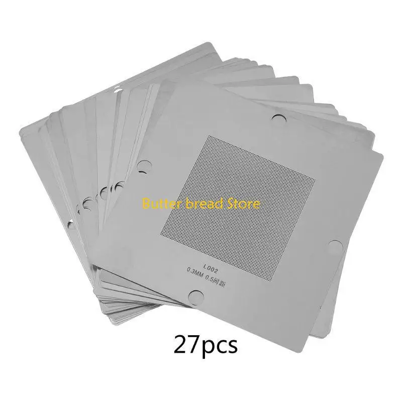W89C 10/27Pcs Universal BGA Stencil Steel Stencils Template 90x90mm