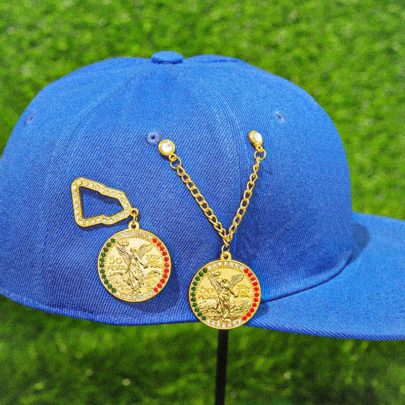 Angel Water Diamond Metal Hat Clip Pins Enamel Pins Baseball Street Style Outdoor Sports Cap Golf Mexican Hat Pin Badge Jewelry