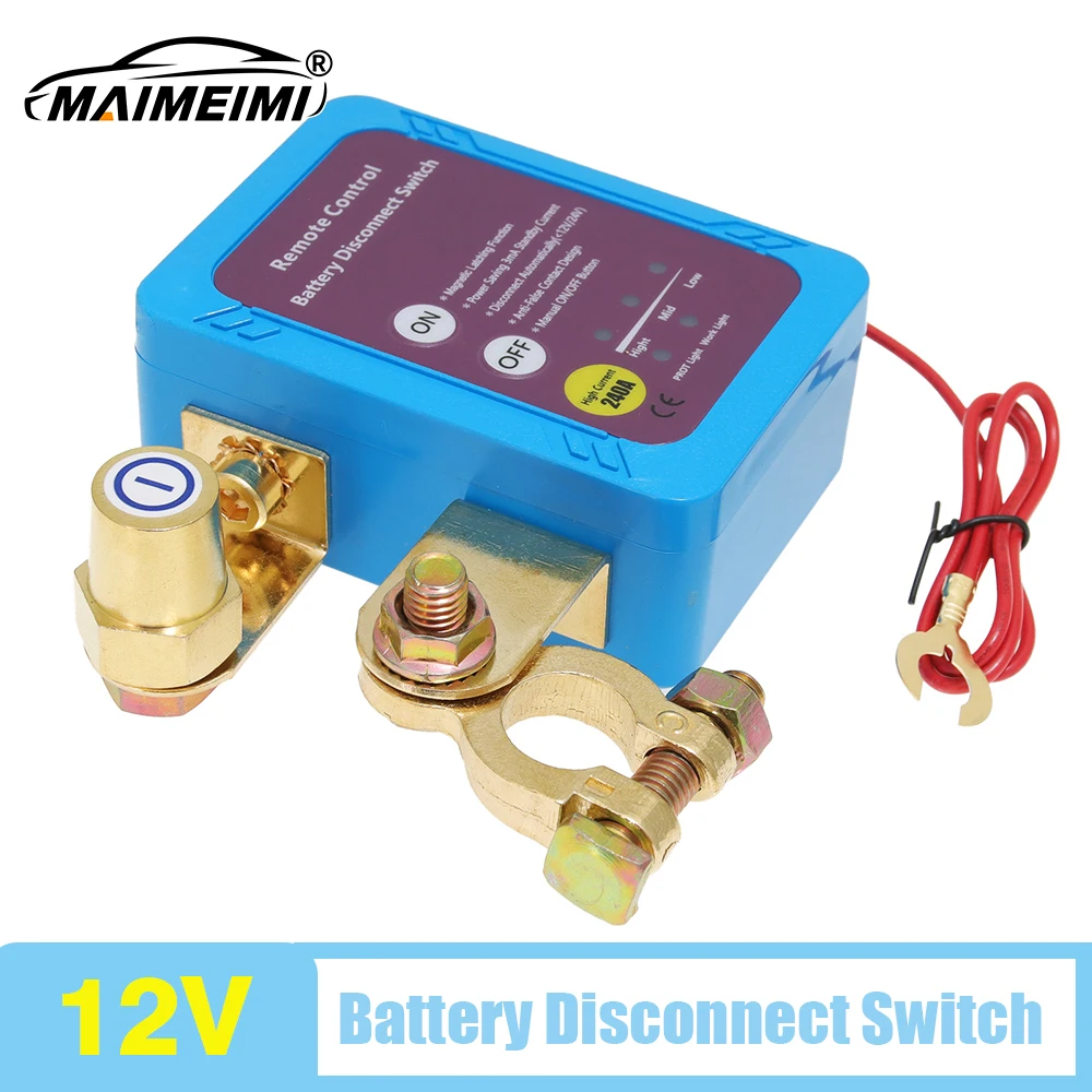 

Wireless Dual Remote Car Battery Disconnect Power Switch Master Kill Cut Off Switch 12V Boat Nterior Replacement Relays Parts