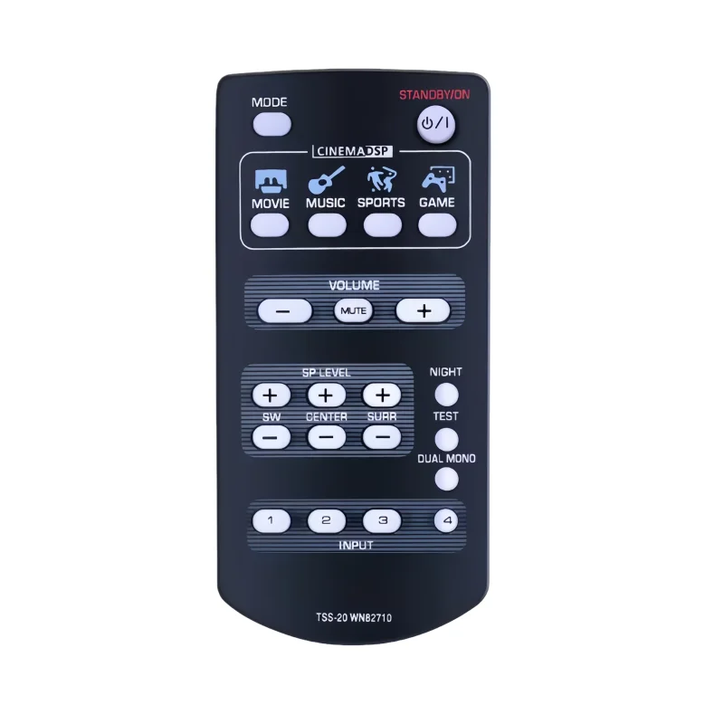 

FSR60 WY57800 Replace Remote Control for Yamaha Soundbar ATS-1010 YAS-101 YAS-101BL YAS-CU201 ATS1010 YAS101 YAS101BL