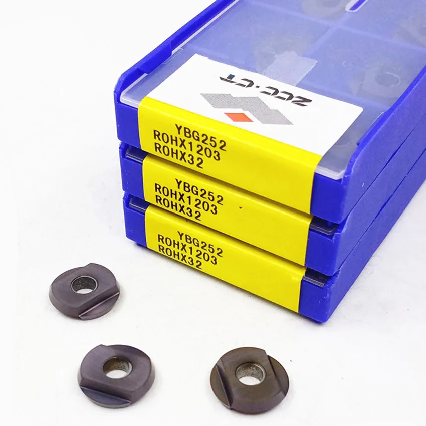 

ROHX1203 YBG252/ROHX1604 YBG252/ROHX2005 YBG252 ZCC.CT CNC carbide inserts For Steel, Stainless steel, Cast iron 10pcs/box