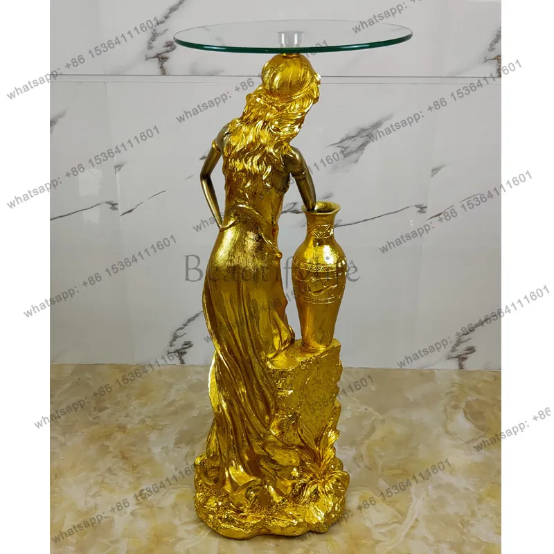 Floor-to-ceiling ornaments Home decoration Sofa corner Several European African beautiful women Hotel Western restaurant