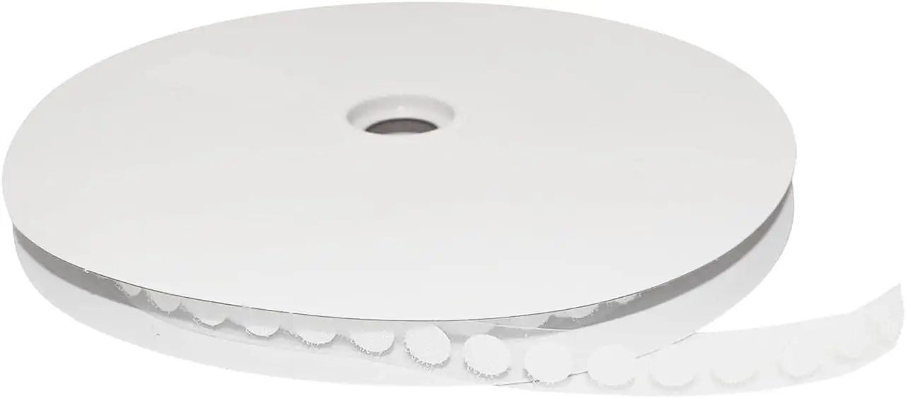 

Self Adhesive Dots Hook Side 1440 Pcs - 1/2 in Sticky Back Dots for Arts, Crafts, Home Office, Classroom (White)