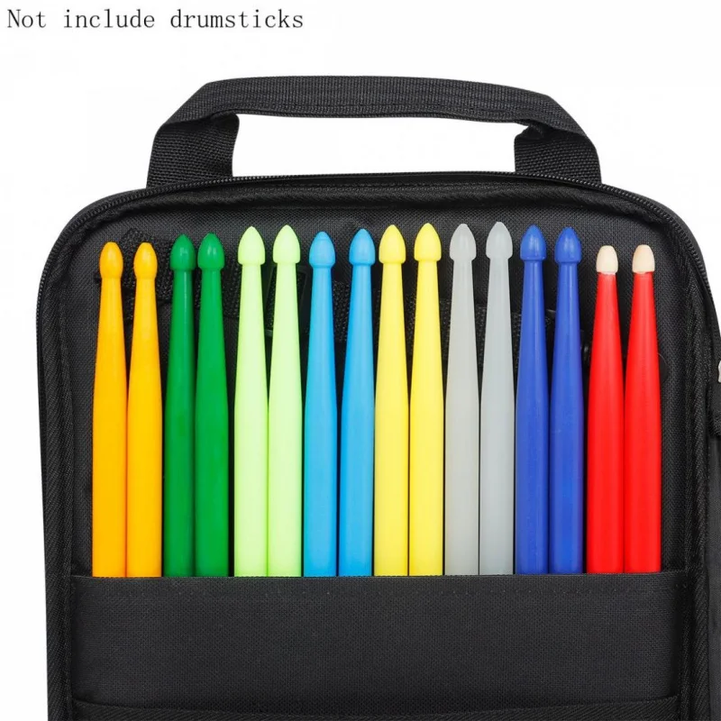 Red Oxford Cloth Add Cotton Drumstick Backpack Bag Jazz Drum Stick Music Book Storage Large Capacity Handbag