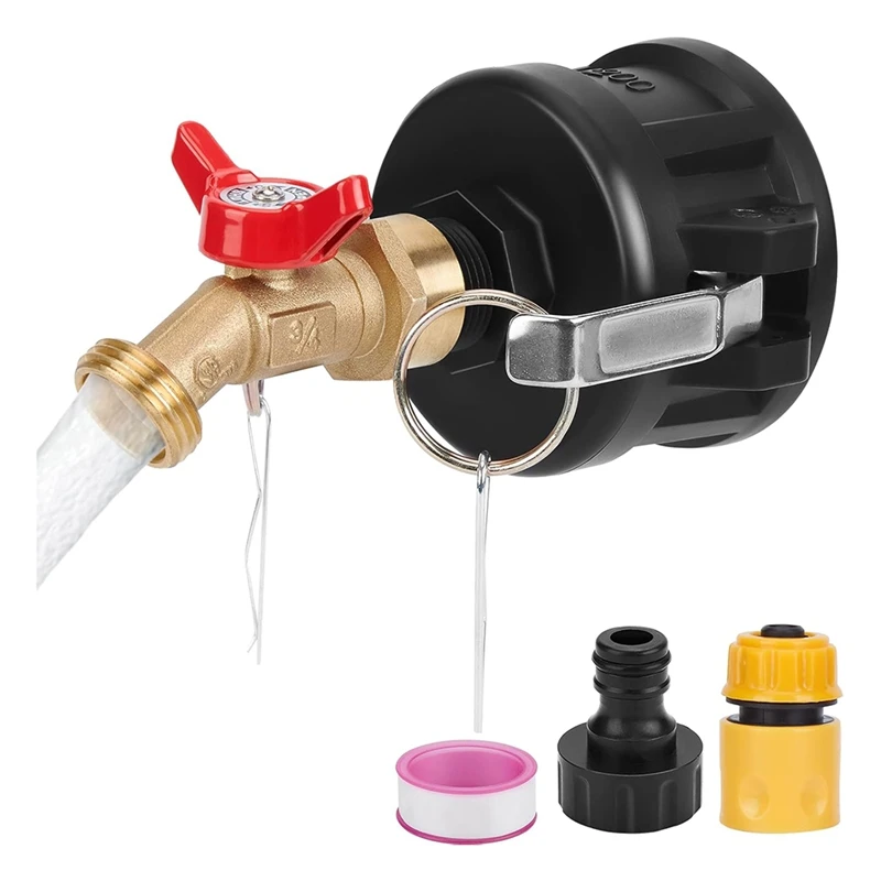 

Адаптер IBC Tote Tank 2-дюймовый кулачковый замок для тотализатора IBC емкостью 275–330 галлонов Адаптер IBC Tote Tote для садового шланга