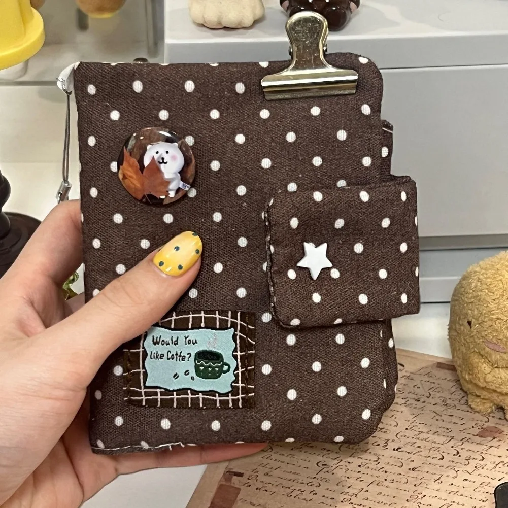 

Ins Style Polka Dot Notebook Planner Inserts M5 Sketchbook Loose Leaf Detachable Binder Journals Portable Diary Cute Stationery