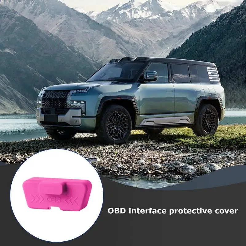 Protector antirrobo de bloqueo de puerto OBD, piezas automotrices impermeables, funda protectora de silicona para variedad de modelos automotrices