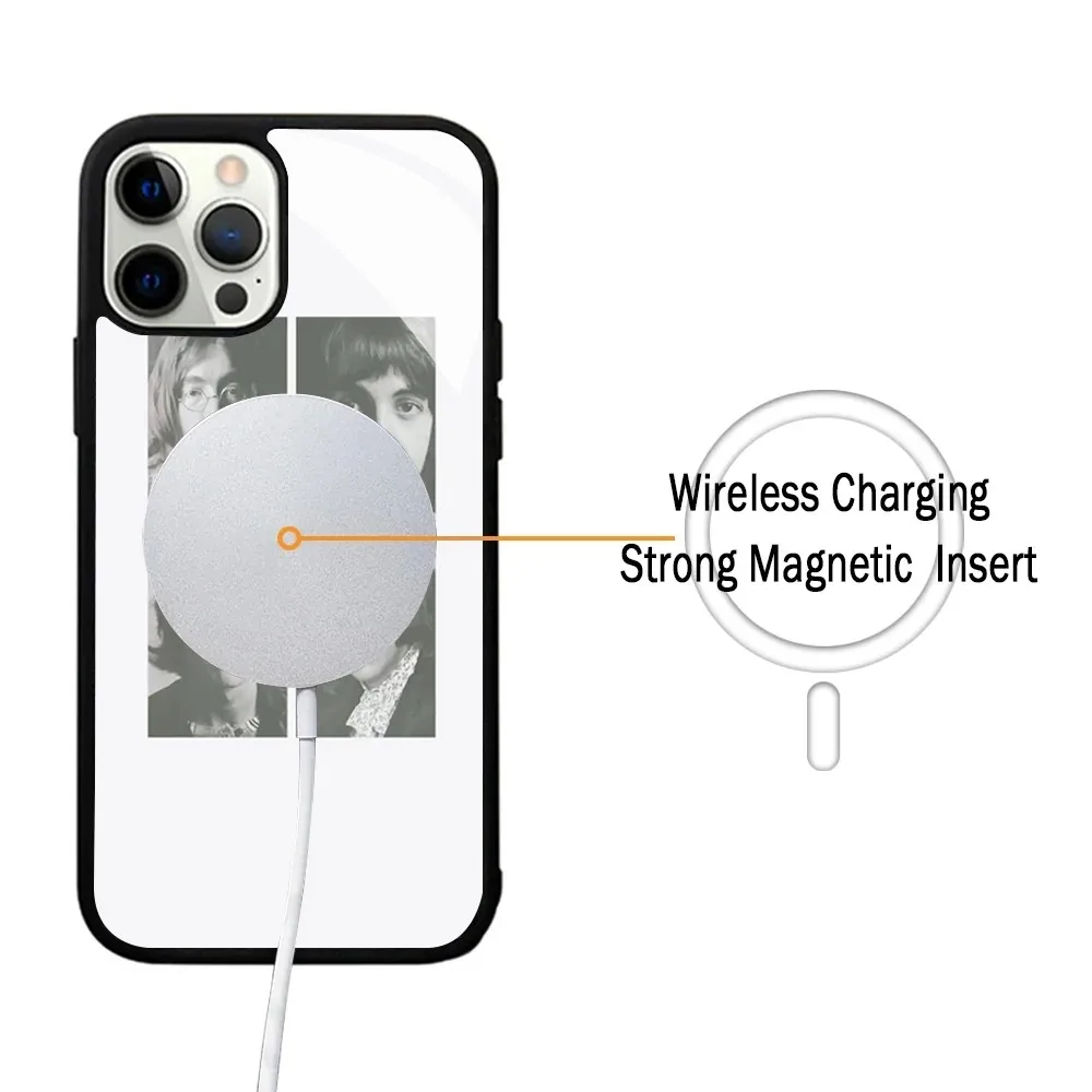 Band The B-Beatles Phone Case Strong Magnetic IPhone 15 14 13 Pro Max 11 12 Mini Alex Mirror Magsafe Wireless Charging Cover