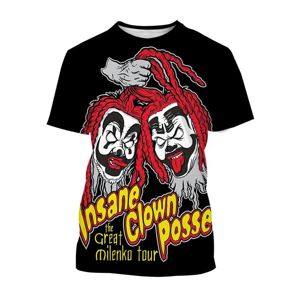 Unisex Kids 3D T- Shirts New Men Fashion Insane Clown Posse Icp Joker Cards 3D Printed Funny Patterns T shirt Oversized T Shirt