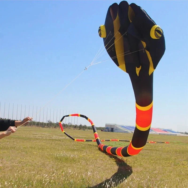 Large snake soft kites professional kites for adults kite flying steering kites inflatable kite large kite flying kevlar volant