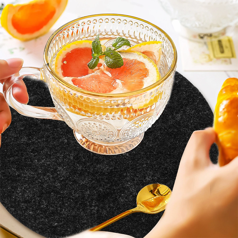 

10pcs Felt Dish Protectors Plate Separators For Saucer Pan Dividers Storage Organizers Soft Pads For Porcelain Cookware