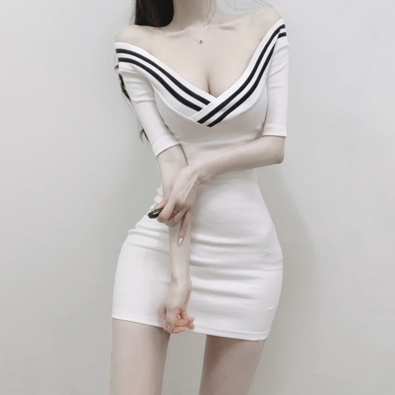 Printemps été 2024 Sexy v-ne coupe ajustée mi Sve moulante Dr taille haute a-ligne jupe coton mélange tissu élastique ort Dr