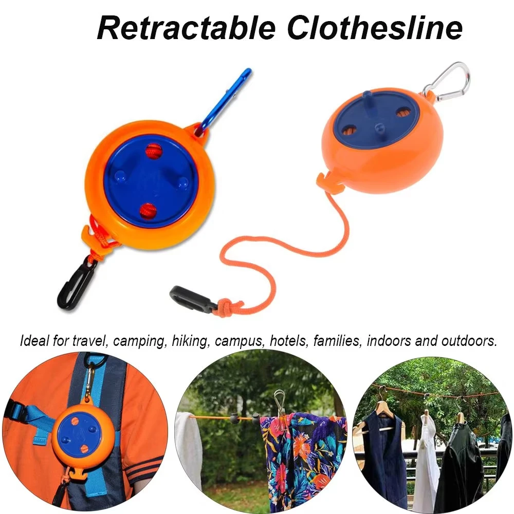 

Retractable Clothesline,10M/32.8ft Clothes Drying Rack Rope, Outdoor Portable Clothing Line for Laundry Drying Line Campin