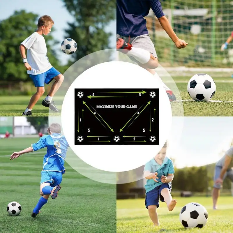 ポータブルサッカートレーニング機器、安全なサッカートレーンマット、敏捷性トレーニング機器、フットステップマット、屋内またはファン