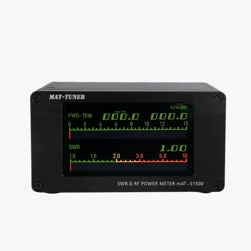 MAT-S1500 Digital Display SWR Power Meter 1.8-54MHz 1500W High Precision RF Power Meter for Shortwave Radio