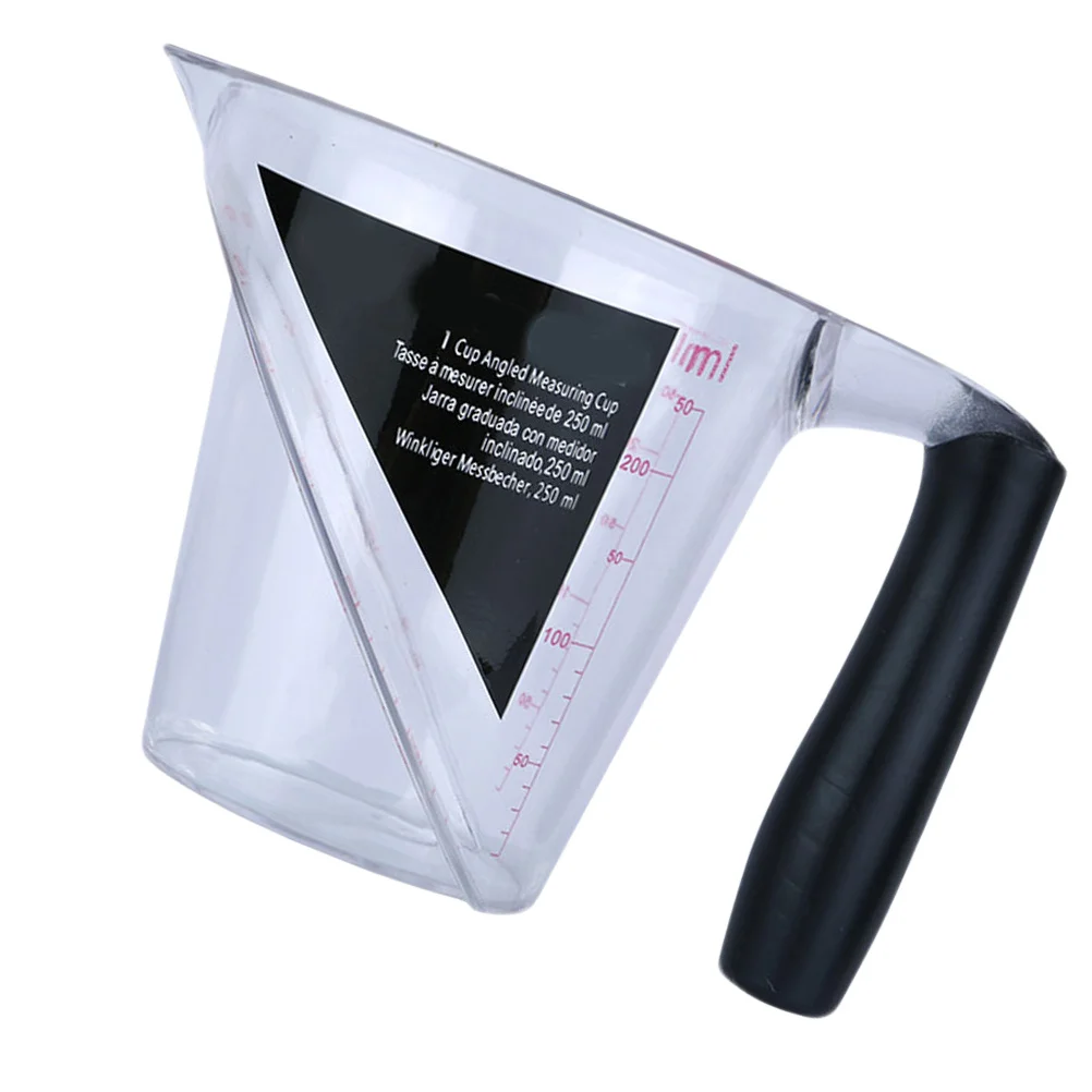 1Pcs Messbecher Kunststoff Abgestufte Transparente Haar Färben Dauerwelle Skala Tasse Hitzebeständige Anti Statische für Friseur Flüssigkeit