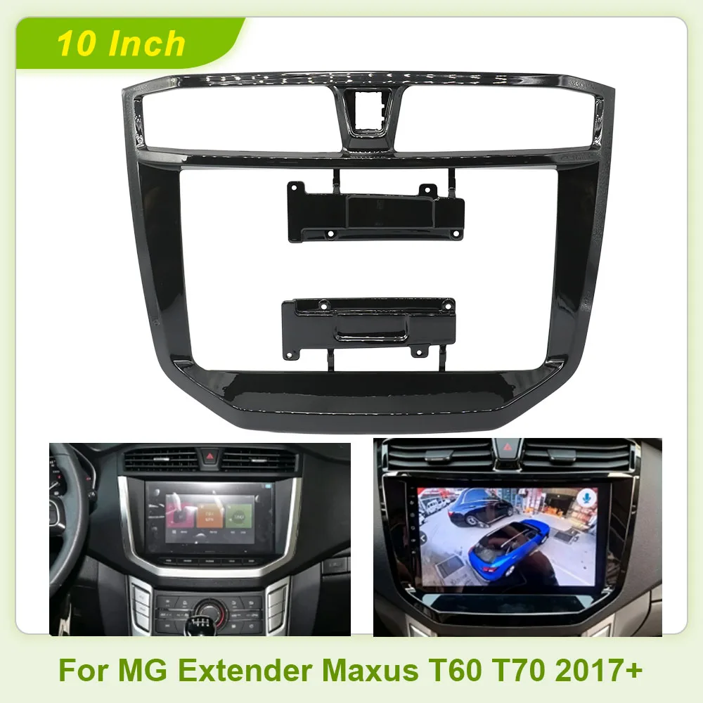 10-Zoll-Autorahmen-Faszienadapter Canbus Box Android Radio Armaturenbrett-Einbausatz für MG Extender Maxus T60 T70 2017+