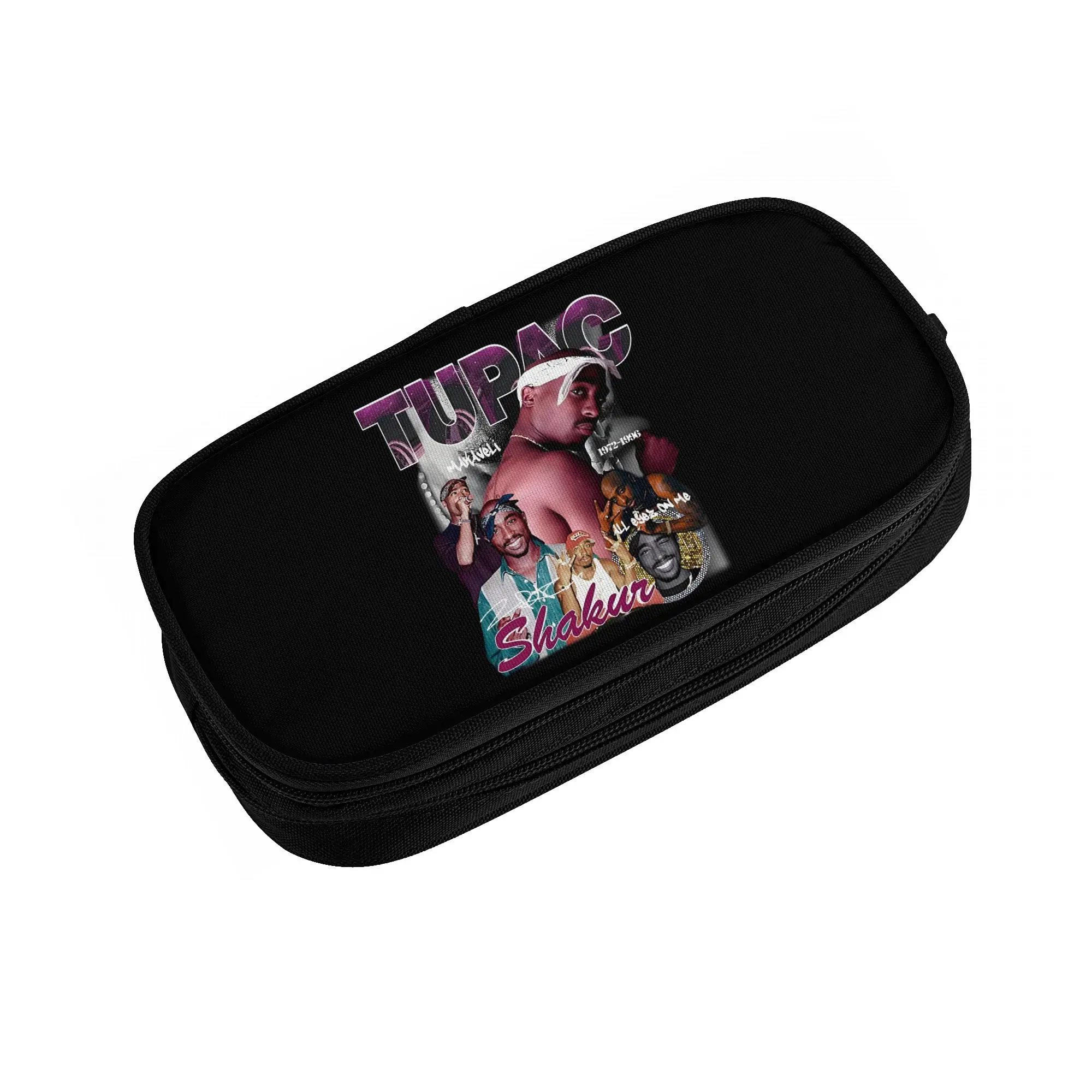 Rapper Tupac Shakur 2Pac Makaveli  Cute Pencil Case Boy Girl Large Capacity  Pencil Bag School Supplies