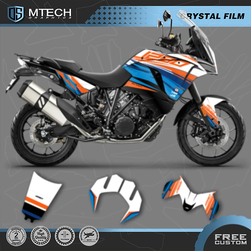 

DSMTECH Custom Motorcycle Graphics For KTM 2017 2018 2019 2020 ADV1290-R-S 17-20 ADV1290 Decals Stickers Kits 006