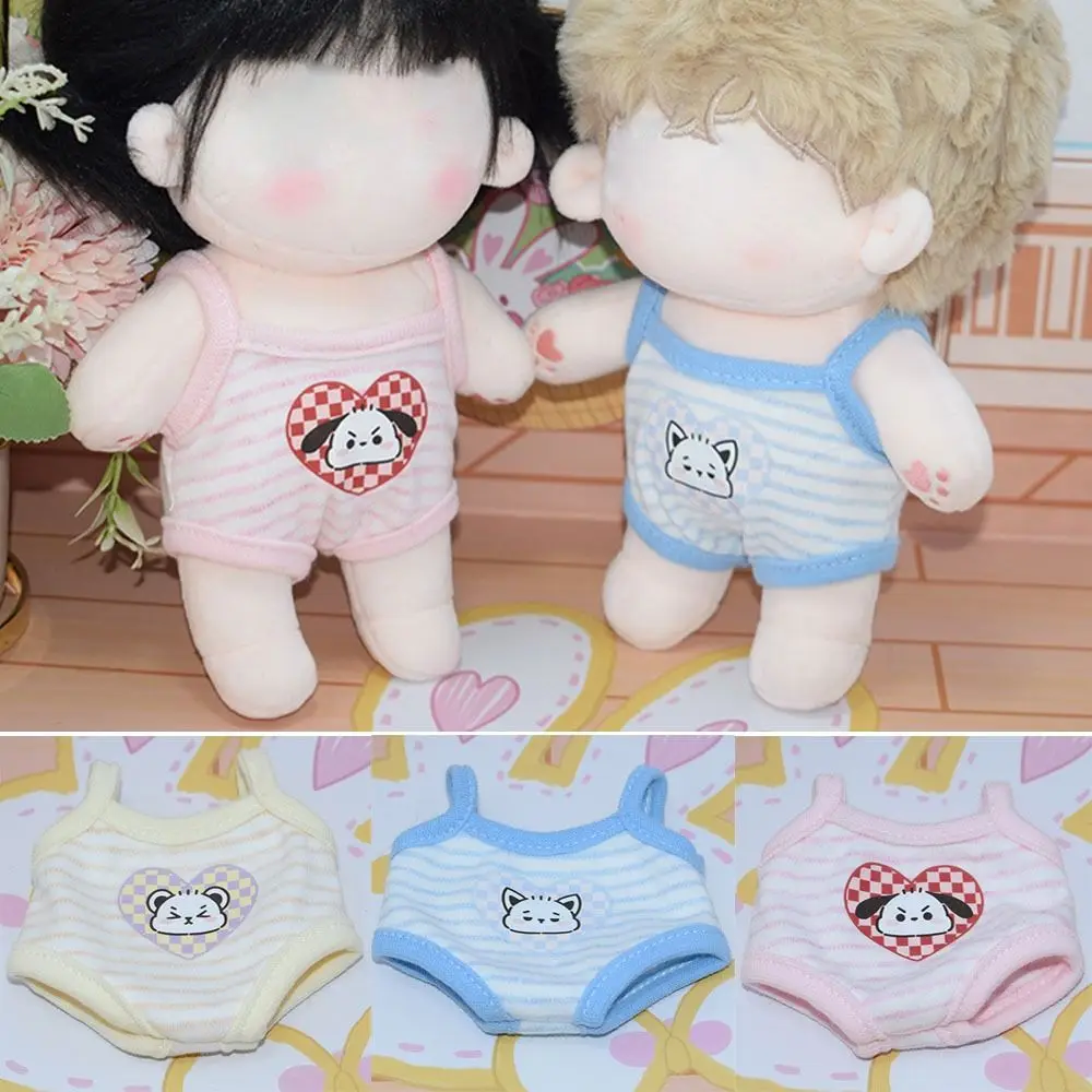 Kids Toy Clothes Accessories Dolls Overalls Handmade Jumpsuits Doll Pants Cotton Cartoon Rompers Doll Pajamas Clothes