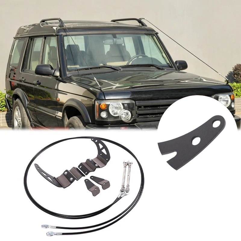 Car Protector Obstacle Eliminate Steel Rope Limb Riser Branches Separator Cable for 1998-2003 Land Rover Discovery 2 Accessories
