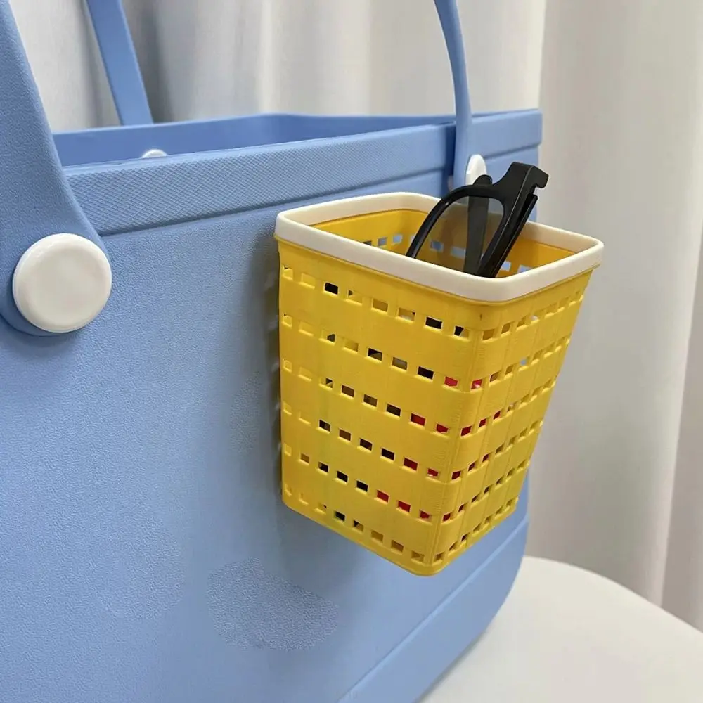 Creative DIY Storage Basket Handbag Portable Cup Holder for Bogg Bag Hollow Adjustable Beach Bag Accessories for Bogg Bag