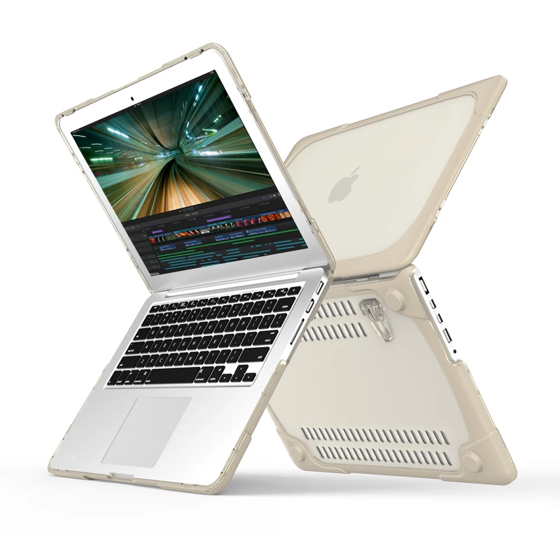 Laptop Case for Apple MacBook Retina 13 A1502 A1425 MD212 Micro Clip Design Laptop Cover Hard PC+Soft TPU With Bracket Coque Fun