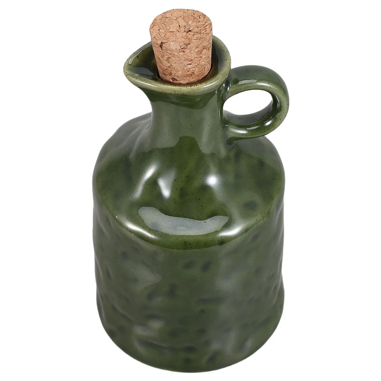 Ceramic Oil Dispenser Bottle Cork Stopper 400Ml Japanese Style Earthenware Soy Sauce Dispenser Liquid Condiment Pourer Kitchen