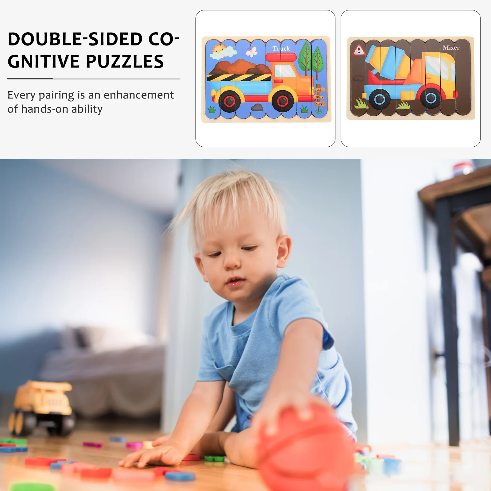 1 مجموعة 1 مجموعة عصا خشبية تعليمية للتعرف على الشكل مطابقة كتلة اللعب المعرفي